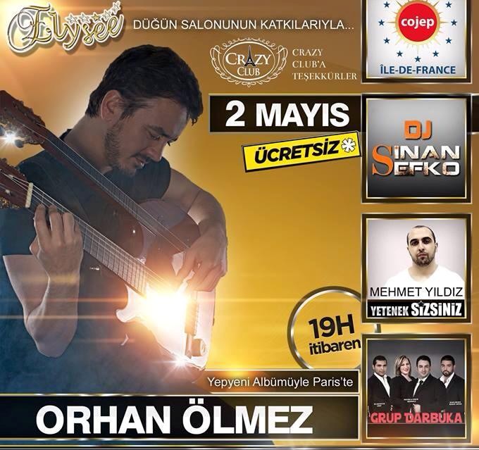 Concert de Orhan Ölmez - 02 Mai 2014